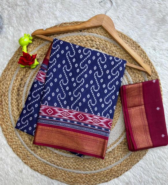 Lakhani chatai border fancy cotton sarees wholesale